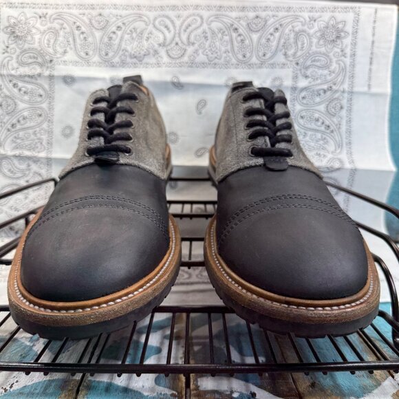 All Saints Jacks Place Portugal Men\'s Sz. 10.5M/ 44 EU Captoe Leather Oxford EUC main image 8